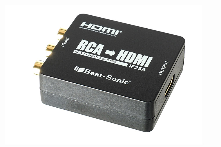 アナログ信号のRCAを、デジタルのHDMIに変換できるRCA-HDMIコンバーター