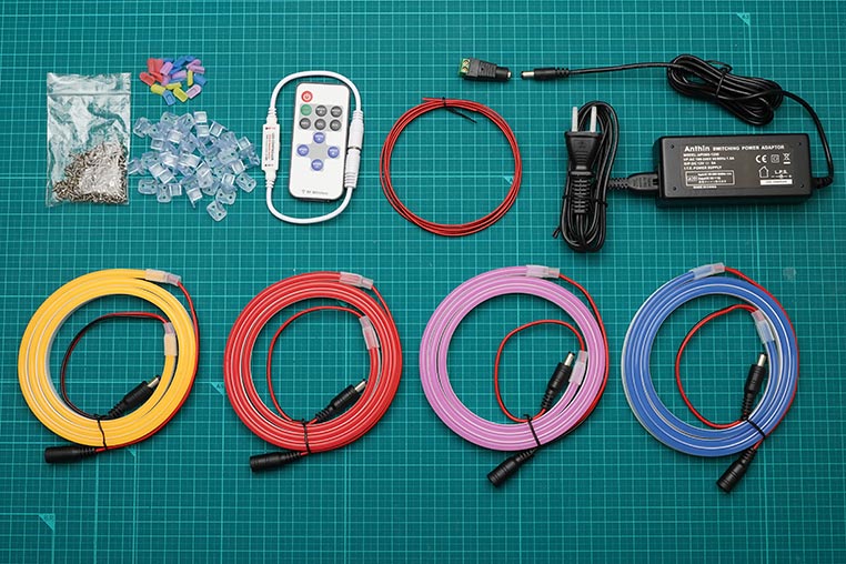 ネオンサインボードを作るのに必要な材料
