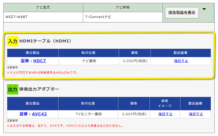 ビートソニック公式サイトで外部入力の位置を調べる方法(7)