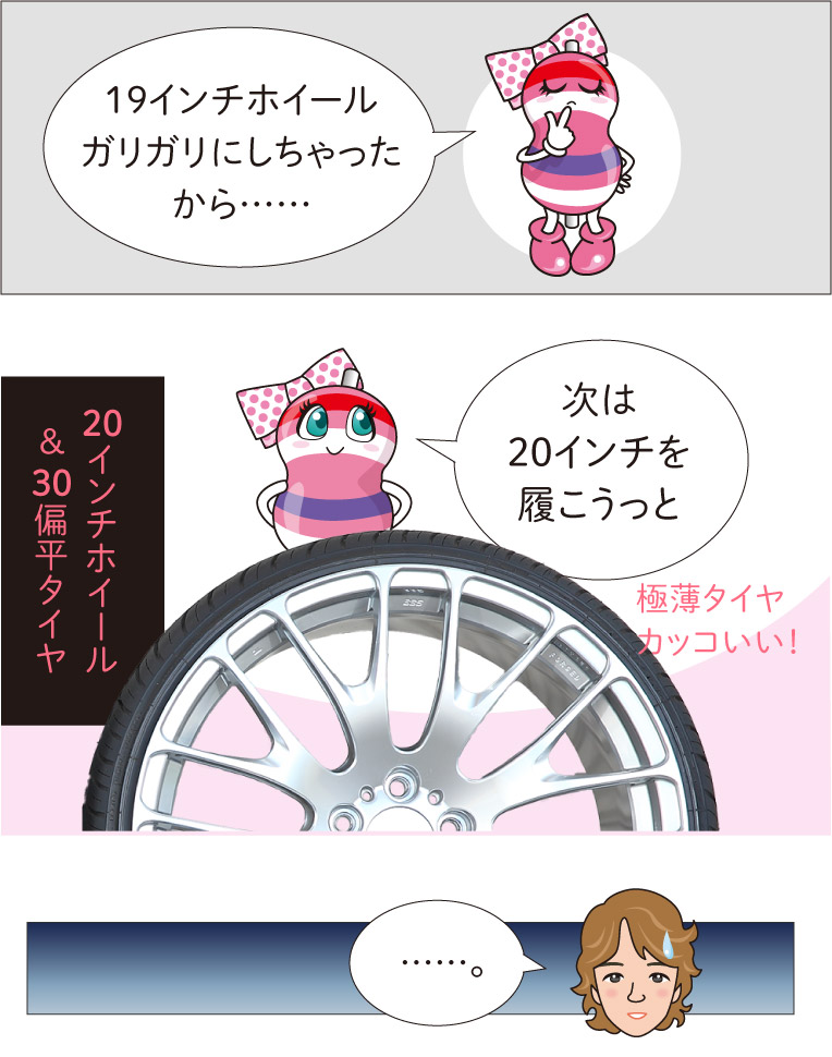 30扁平タイヤ(20インチ)を履かないほうがいい人