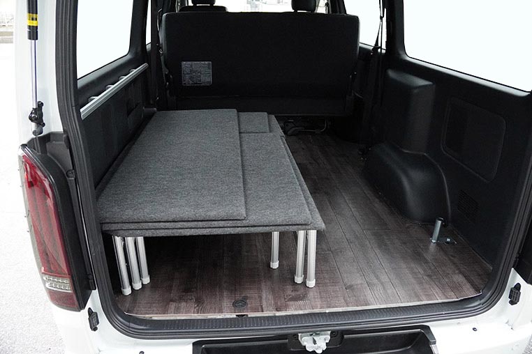 車中泊用のフラットキット 収納時
