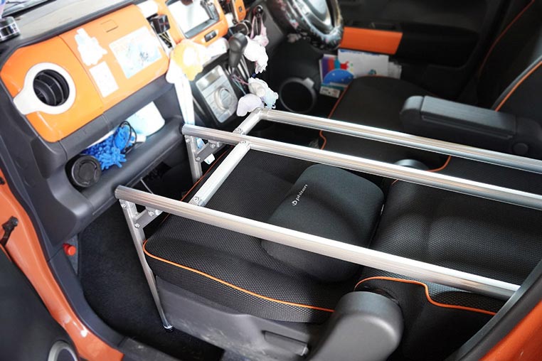 ソロ車中泊向けのL形ソロフラットキットの取り付け手順-05