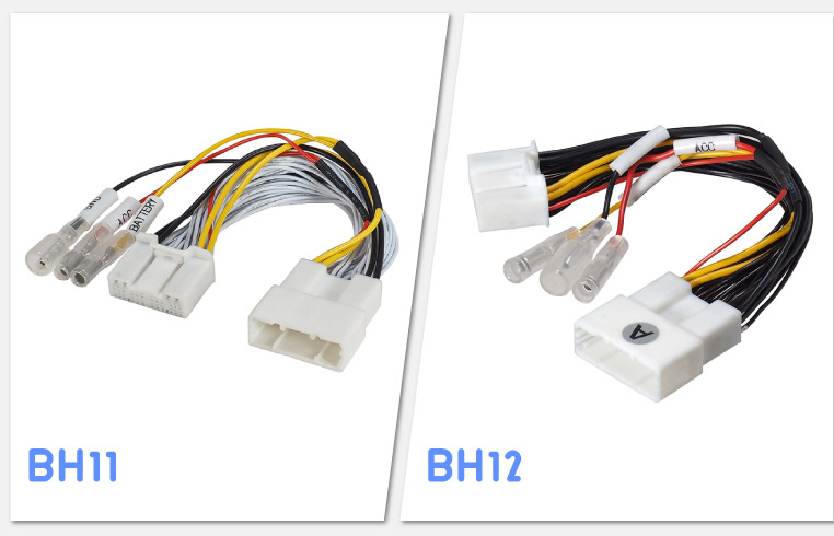 ディスプレイオーディオ裏から電源取り出しするケーブル　BH11とBH12