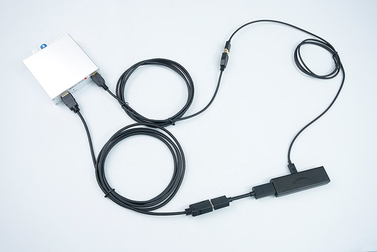 80ハリアーJBL付き車で、HDMI機器(Fire TV Stcikなど)を接続するときの接続図