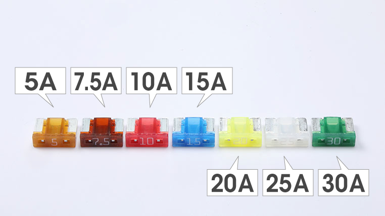 車のヒューズの種類 平型 ミニ平型 低背の違い