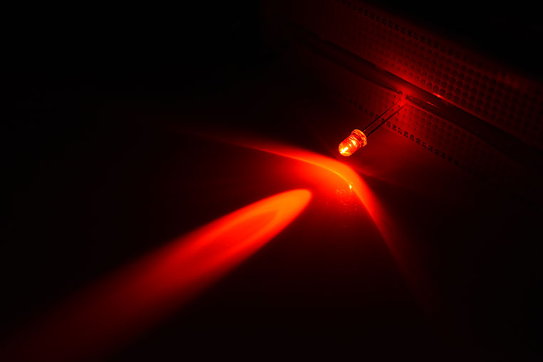 砲弾型LEDハイルーメンタイプ赤色