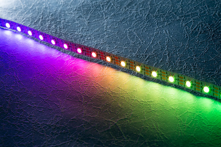 Neo Pixel(ネオピクセル)LEDテープの点灯イメージ