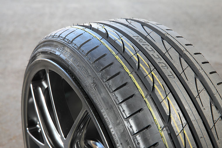 9Jにルッチーニ215/35R19を組んだところ