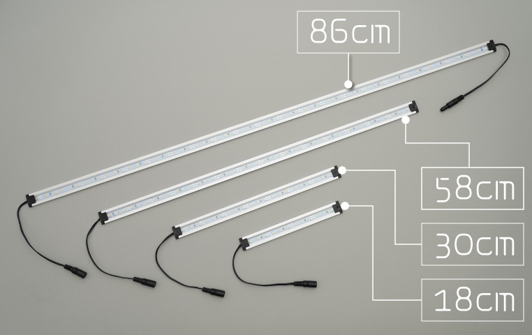 ライトバーの長さバリエーション